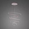 Lampa wisząca Ledowe Okręgi No.5 120cm 4k Różowe Złoto Dali (LA085/P_120_in_4k_rose_gold_Dali) - ALTAVOLA DESIGN