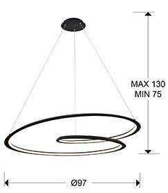 Looping lampa wisząca (527644) - Schuller