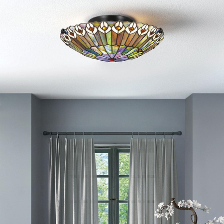 Plafon Watkins - 2 źródła światła - Valiant brąz (QZ-WATKINS-F-VB) - Elstead Lighting
