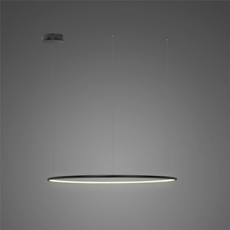 Lampa wisząca Ledowe Okręgi No.1 CO 60cm 3k czarna ściemnialna (LA073/CO_60_in_3k_black_dimm) - ALTAVOLA DESIGN