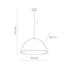 Lampa wisząca FARO NEW BLACK L Ø 50 (6006) - TK Lighting