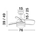 Lampa sufitowa z wentylatorem VILLAZON (LE44971) - Luces Exclusivas