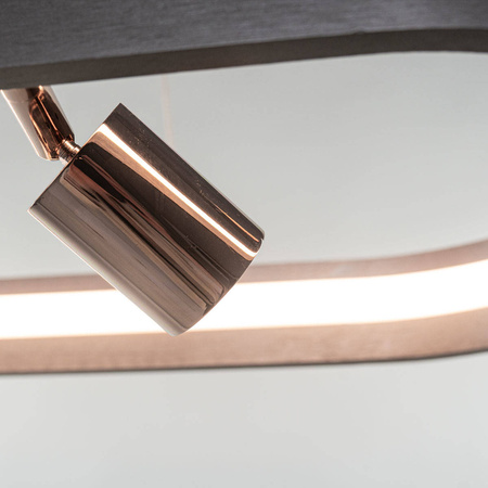 Ledowa lampa wisząca  Spectra No.4  Altavola Design  (LA114/P_92_2+1_grey_gold) - ALTAVOLA DESIGN