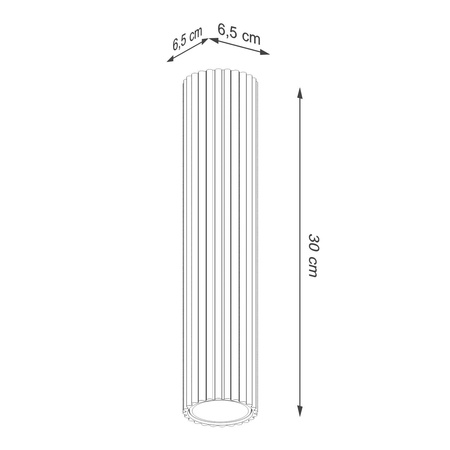 Lampa sufitowa KARBON 40 taupe (SL.1772) - Sollux Lighting