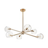 Lampa wisząca COSMIC-6 złota 75 cm (ST-8954-P6) - Step into Design