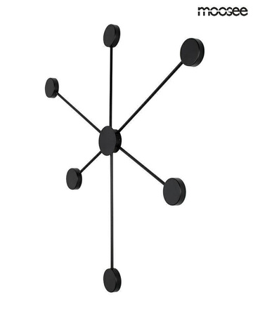 MOOSEE lampa ścienna SHADOW 6 CLOSE czarna (MSE010100247) - Moosee