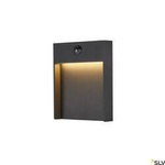 FLATT SENSOR, lampa ścienna natynkowa LED outdoor, 3000K, IP65, kolor antracytowy (1002954) - SLV