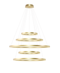 Żyrandol HALO PENDANT 150+120+100+80+60 złoty (AZ5352) - Azzardo