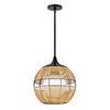 Mała lampa wisząca na taras Maddox karmelowy beż (QN-MADDOX-P-S-BK-CAM) - Quintiesse