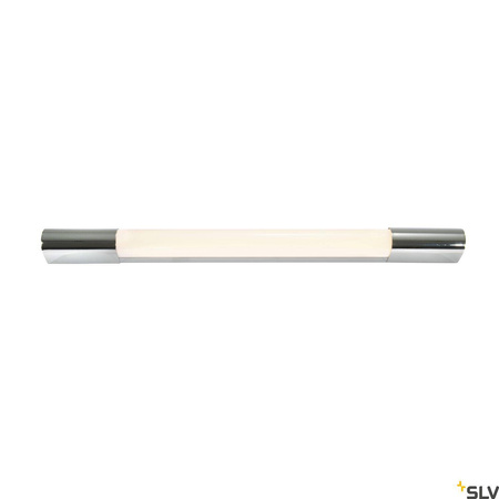 TRUKKO 60, lampa ścienna, LED, 3000K, chrom/kolor biały, wys. 60 cm, z zasilaczem LED (149762) - SLV