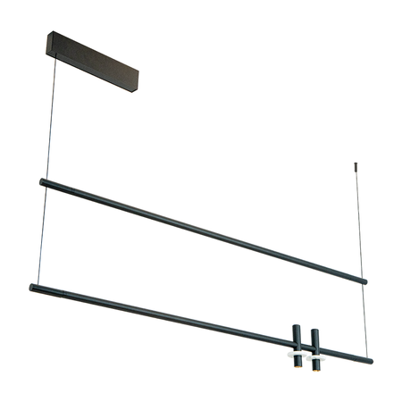 PENDANT LED LIGHT 2X7W + 20W 3000K MARBLE BLACK (23251 Zambelis) - Zambelis