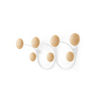 UMBRA wieszak na ubarnia DOTSY 7  biało naturalny (1018114-668) - Umbra