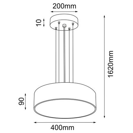 lampa zwieszana Kengo - 400 mm - biały - 5233 - Antigo (5233) - ANTIGO