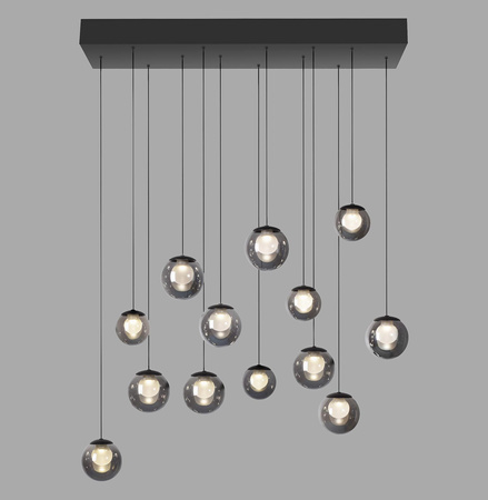 Wisząca lampa na pilota, z regulacją światła i wysokości PURE POPUP SZARA (2590-15) - Paul Neuhaus