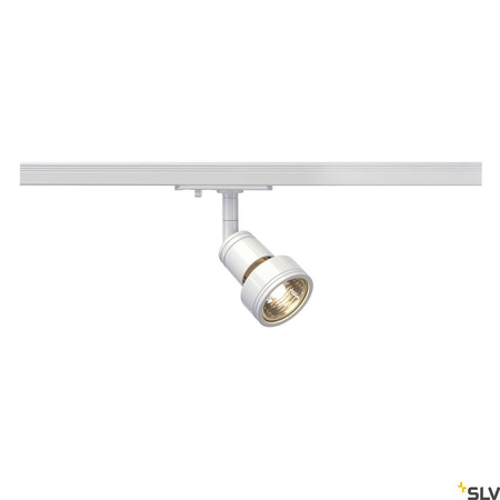 PURI, spot do szyny wysokonapięciowej 1-fazowej, QPAR51, kolor biały, maks. 50W, z adapterem 1-fazowym (143391) - SLV