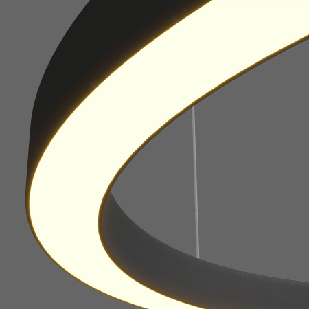 Żyrandol Aurum L Zmienna Barwa Światła LED czarny  (PL0116-130-CCT-BK) - Yaskr