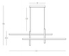 PENDANT LIGHT 41W 3000K ALUMINIUM BLACK (22023 Zambelis) - Zambelis