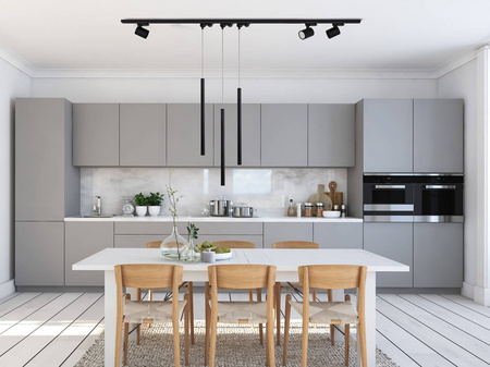 Lungo 1 czarna wisząca do szynoprzewodu 3F (LP-894/1P BK 3F) - Light Prestige