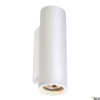 PLASTRA, lampa ścienna, QPAR51, okrągła, Tube, biały gips, maks. 70W (148060) - SLV