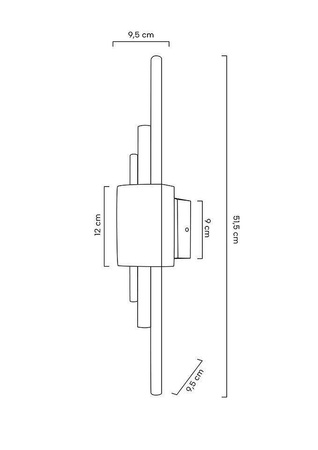 Marmurowa lampa ścienna EVANS biała / złota (MSE010100282) - Moosee