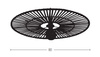 CEILING LIGHT WHITE BAMBOO 1XE7 MAX 40W (19250 Zambelis) - Zambelis