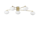 Lampa Sufitowa HERMES Mosiądz (HERMES_PL5_D90_OTTONE) - Ideal Lux