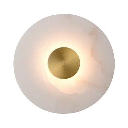 Marmurowy Kinkiet Dalinia 1xLED złoty (WL0114) - Yaskr