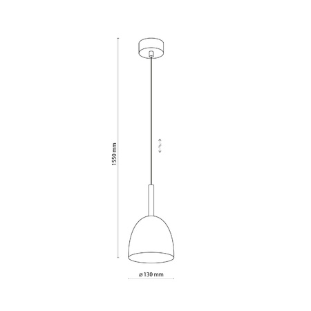 Lampa wisząca NORD WHITE 1 PŁ (4868) - TK Lighting