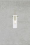 Lampa wisząca nad stół TIBIA Pendant 1L Clear/Satin Nickel (109013) Markslojd