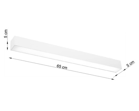 Kinkiet PINNE 67 biały 4000K (TH.038) - Thoro Lighting