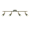 Lampa sufitowa Amalfi 4lt bar antique brass 35W (60992) - Saxby