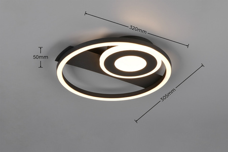 Geometryczna lampa przysufitowa HORUS (R63671132) - RL