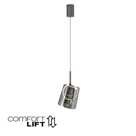 ZULA LAMPA WISZĄCA DYMIONY BRĄZOWY (2541-25) - Paul Neuhaus