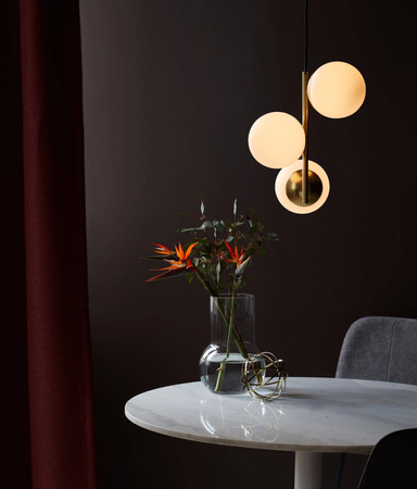 Lampa wisząca LILLY Nordlux E14 3X40W Metal Mosiądz