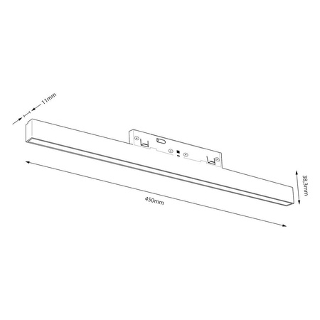 Lampa liniowa do szyny magnetycznej Magnetic track 10mm 15W 3000-6000K (ML2174) - Milagro