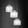 Kaskadowa lampa wisząca DUO WHITE JUTA 3 KOŁO  (2594) - TK Lighting