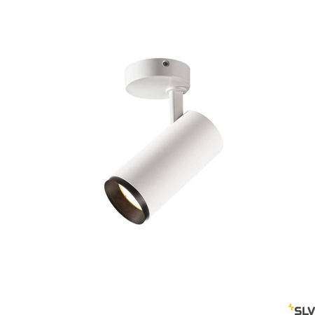 NUMINOS® SPOT PHASE M, wewnętrzna oprawa sufitowa natynkowa LED, biała/czarna 3000 K 60° (1004208) - SLV