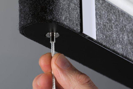 Oprawa wisząca JAGUN LED ZIGBEE 21W 2700K 230V antracyt / metal / filc (PL79995) - PAULMANN