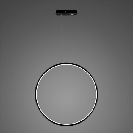 Nowoczesna lampa Ledowe Okręgi No.1 X 100cm czarna 4k Dali (LA073/X_100_in_4k_black_Dali) - ALTAVOLA DESIGN