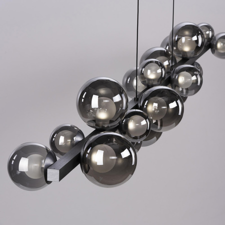 Lampa wisząca z płynną regulacją wysokości PURE E-POPUP 180cm SZARA (2558-15) - Paul Neuhaus