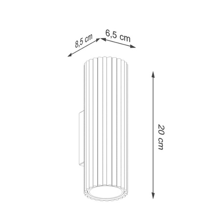Kinkiet KARBON 20 czarny (SL.1649) - Sollux Lighting