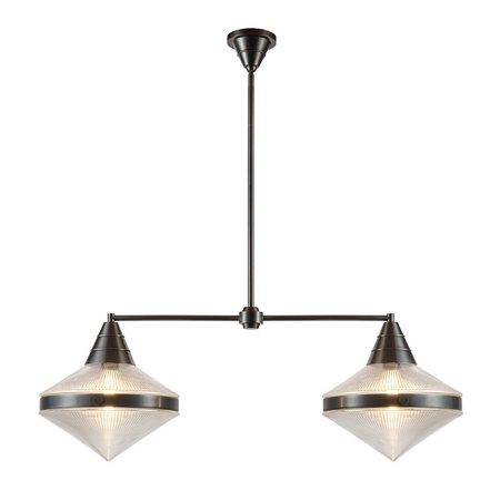 Lampa wyspowa Willard - 2 źródła światła - Miejski brąz (QN-WILLARD-LP2-UBZ-PG) - Quintiesse