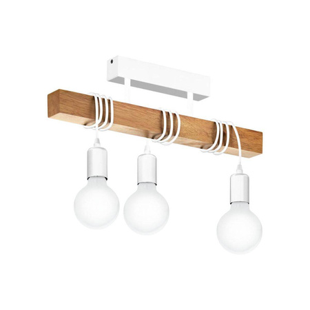 Lampa sufitowa TOWNSHEND biała/drewniana (33166 - Eglo)