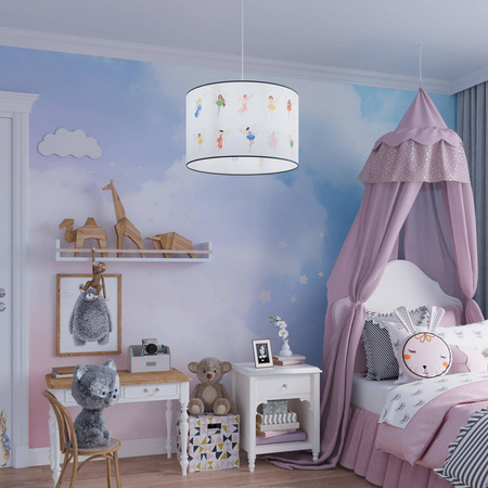 Lampa wisząca do pokoju dziecka bajkowy wzór WRÓŻKI 40 (SL.1417) - Sollux Lighting