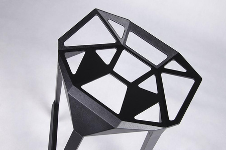 Krzesło barowe SPLIT PREMIUM czarne - aluminium (BS-363.BLACK) - King Home