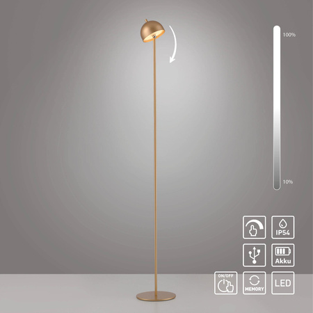 BELLIS LAMPA PODŁOGOWA ZŁOTA (19245-12) - Paul Neuhaus