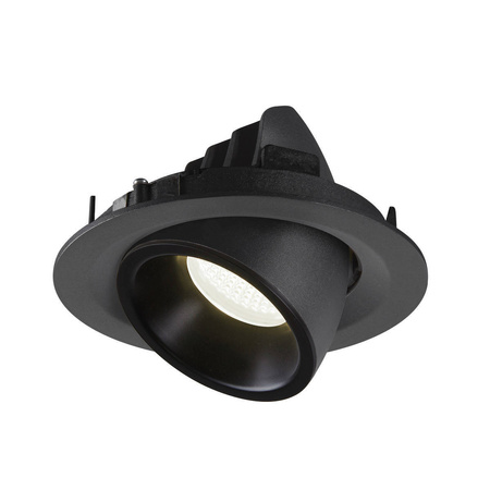 NUMINOS® GIMBLE M, oprawa sufitowa wpuszczana czarna 4000 K 55° (1005963) - SLV