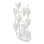 Designerski kinkiet Flora - 3 źródła światła - Tynk strukturalny (QN-FLORA-3W-WHT) - Quintiesse