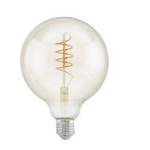 Żarówka AMBER SPIRAL-G125 E27 4W, LED 2200K (11683 - Eglo)