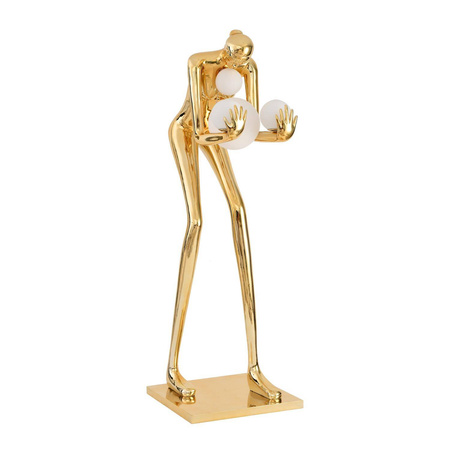 Designerska złota lampa podłogowa WOMAN-2 Gold 190 cm (DN433-F gold) - Step into Design